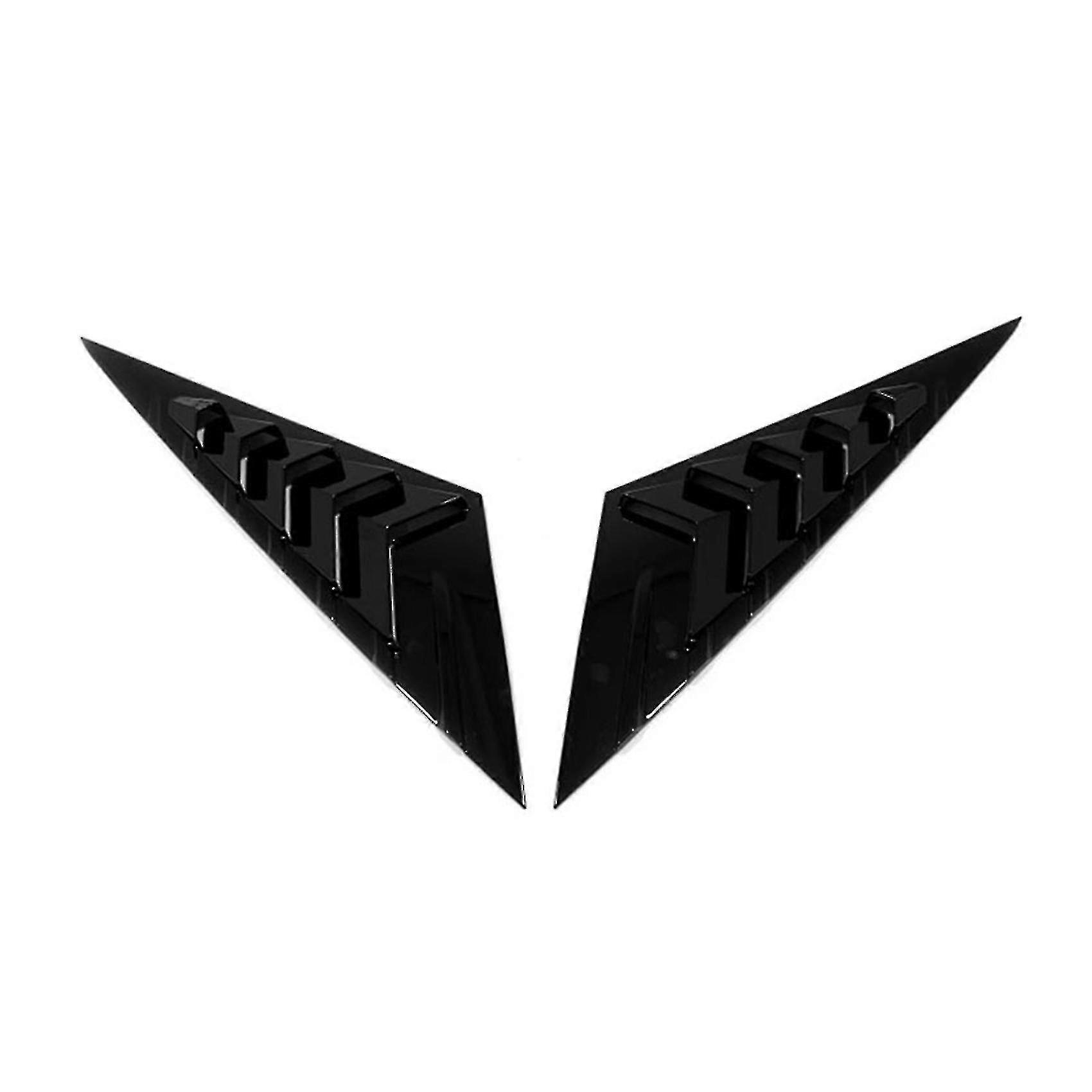 Car Rear Triangle Window Frame Cover Body Shutters Trims Abs Decorate