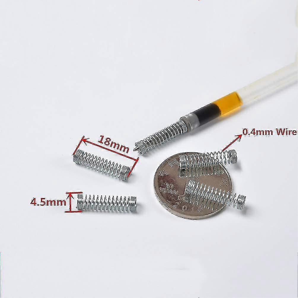 Ressorts De Compression Petits Pour Stylo Bille - Diamètre Fil 0.4mm Galvanisé - Lot Neuf