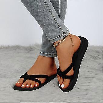 Fashion Slippers Women Summer Outdoor Shoes Flat Open Toe Slippers