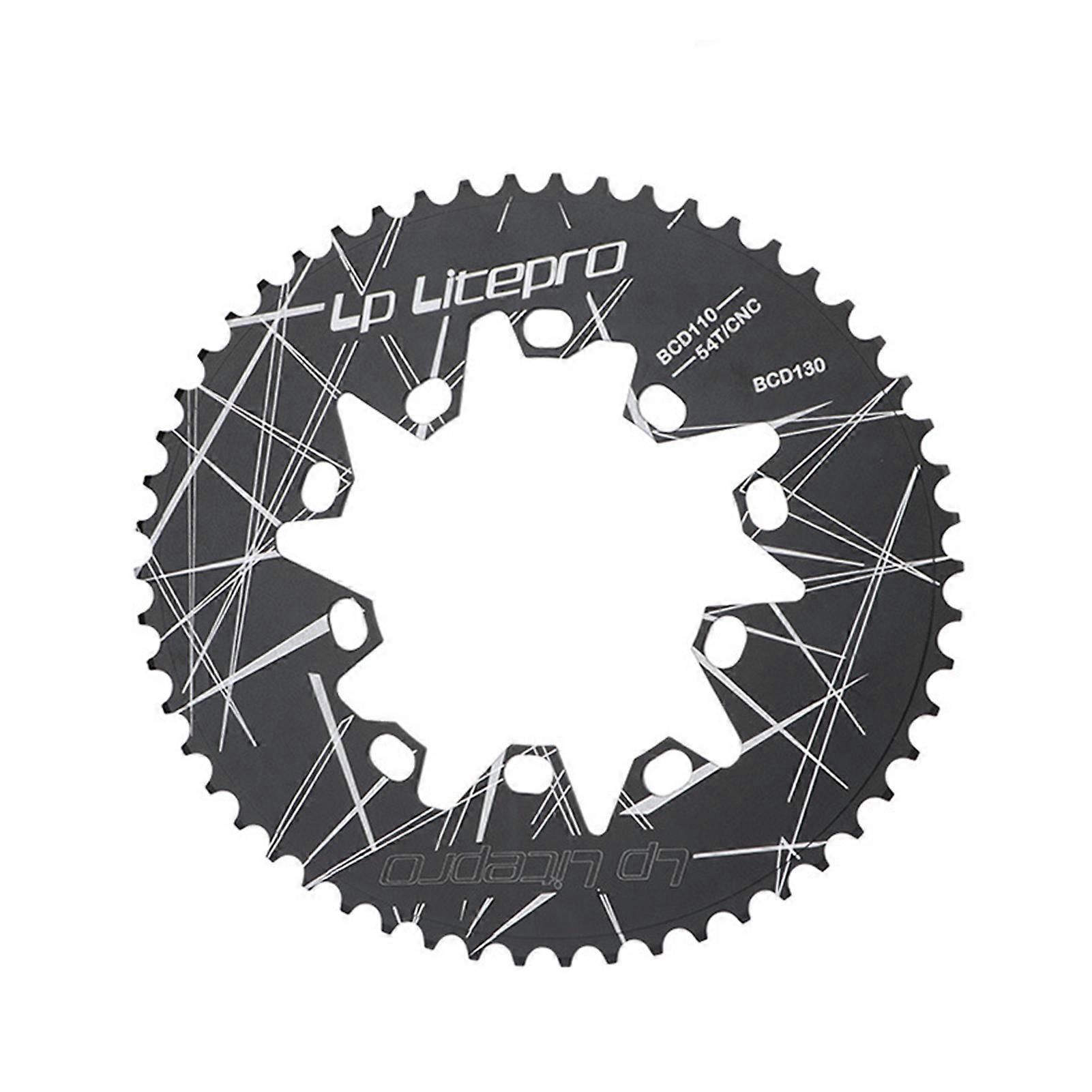 KaesiLp-Litepro Durable High Performance Wear Resistant Aluminum Alloy Crankset Tooth Plate 110 130BCD Bike Oval Chainring Accessories for 52/54/56/58