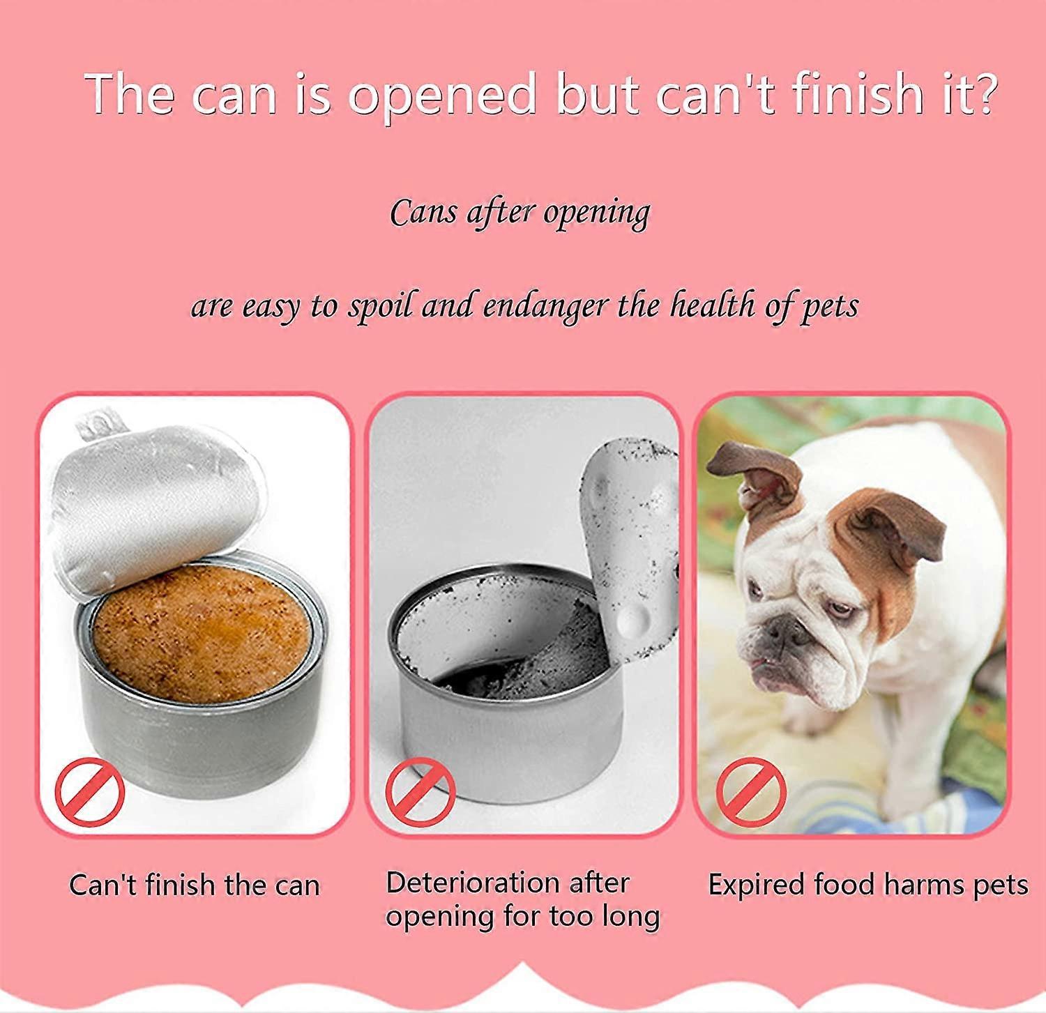 Coperchi Per Lattine Cibo Animali - 6 Pezzi In Plastica - Hermetici Per Cibo Gatti E Cani - Foto 8