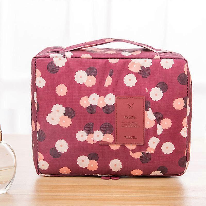 Expandable Square Make Up Bag Hanging Wash Toiletry Cosmetic Pouch