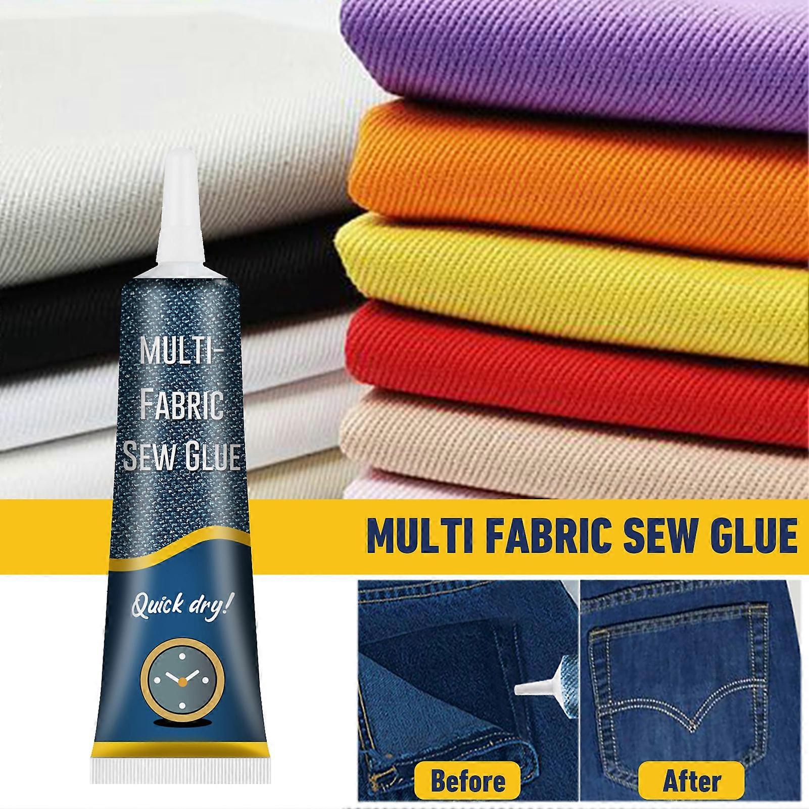 50ML Sew Glue Ultra Stick Instant Mender Quick Bonding Cloths Repair Fabric Fusion for Fraying Tears KAESI