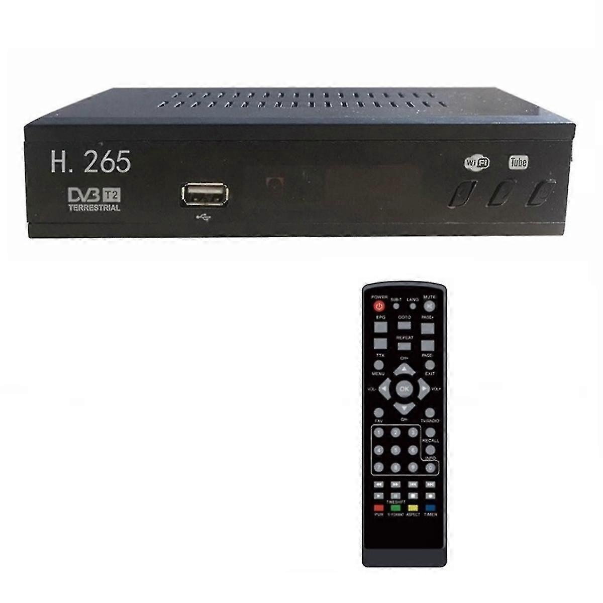 DVB T2 HEVC 265 Digital TV Tuner DVB-T2 265 1080P HD Decoder USB Terrestrial TV Receiver EPG Set To