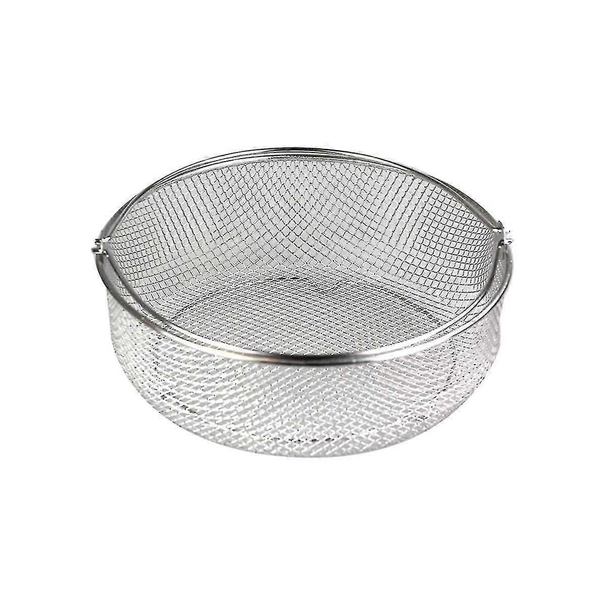 8 polegadas Airfryer Cesta Steamer Cesta de aço inoxidável Mesh Basket Torrefação Rack compatível Airfryer Access-e