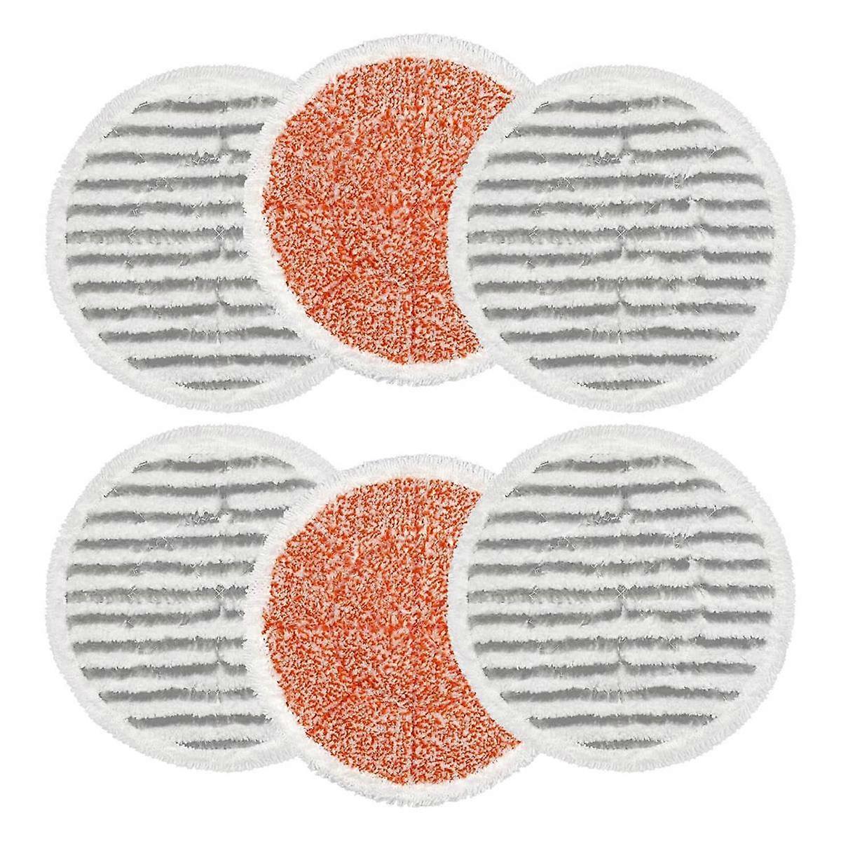 6 Pack S7000 Steam Mop Pads Replacement for S7000AMZ S7001 S7001TGT S7000 Series Steam Mop, Microfi