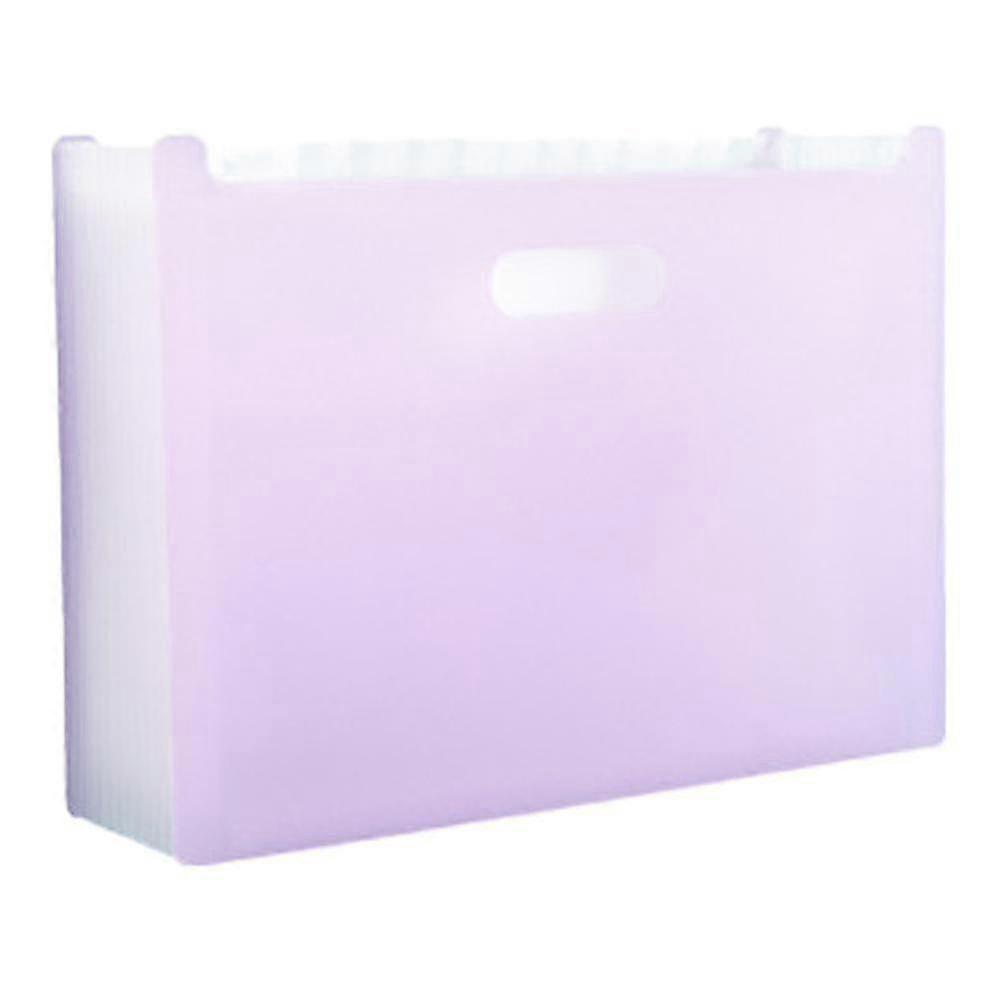 Extended File Pocket Folder Manager Large-capacity Horizontal Multi-function Folder(purple)