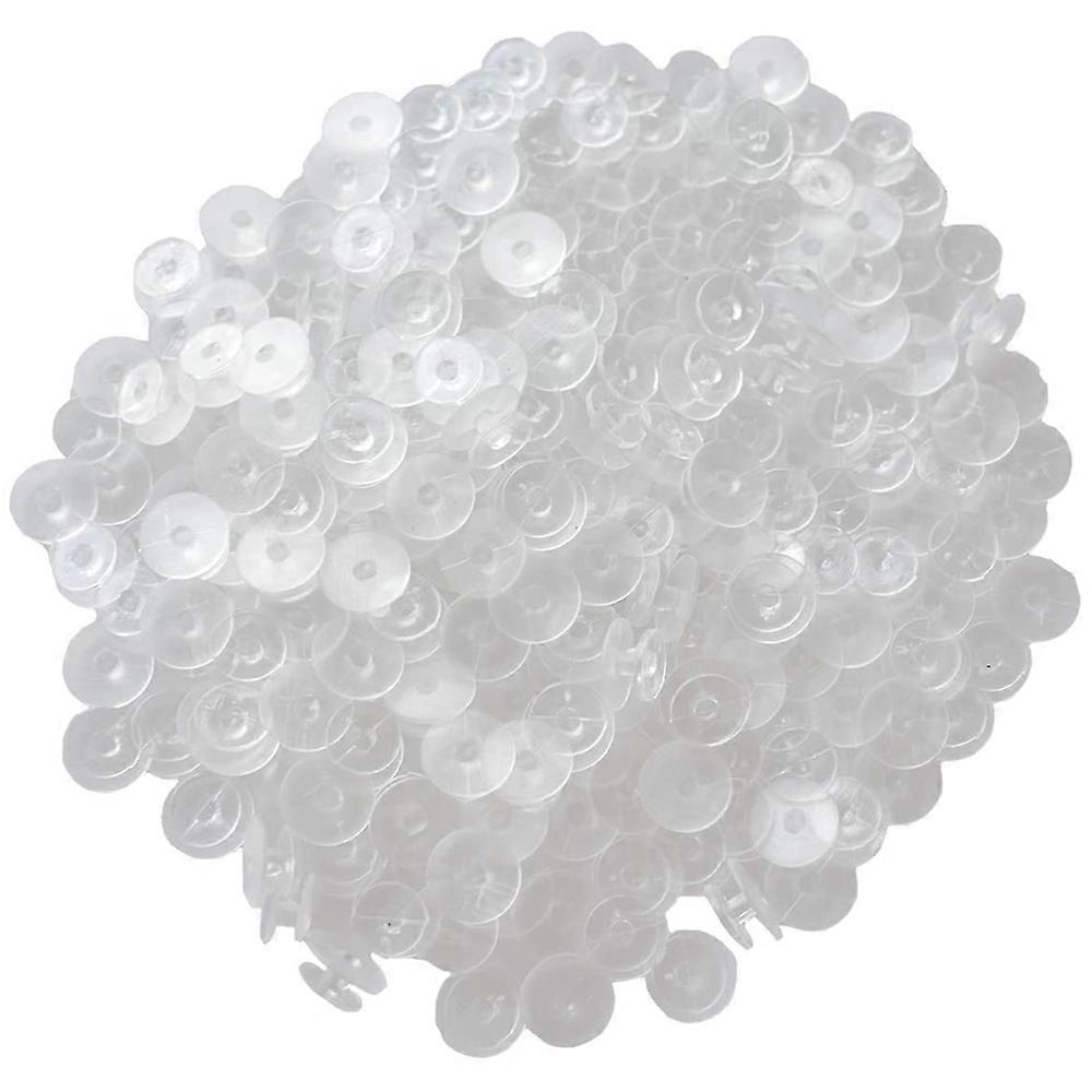 500Pcs Transparent Buttons, 0.47 Inches (12Mm) High-End Charm Buttons, Suitable for Children'S Shoe