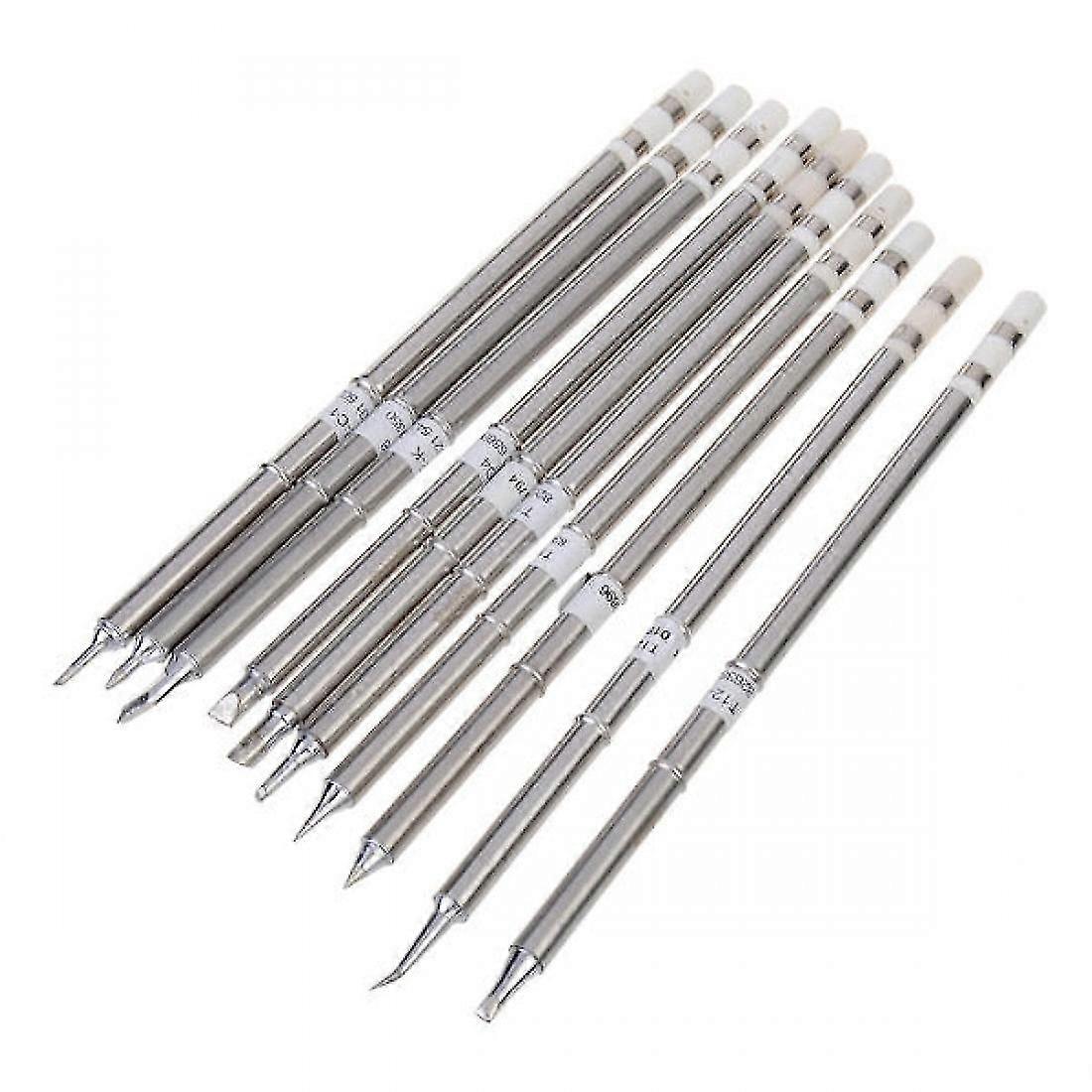 10pcs T12 Series Solder Iron Tips For Hakkoo Soldering Station Fx-951 Fx-952