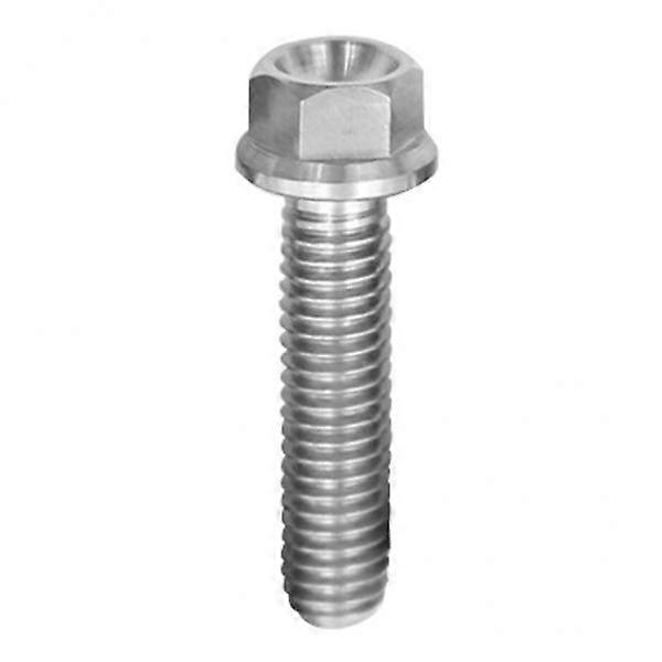 3xM6 Titanium Hex Head Flange Bolt Fastener M6 x 10-65 M6 x 25