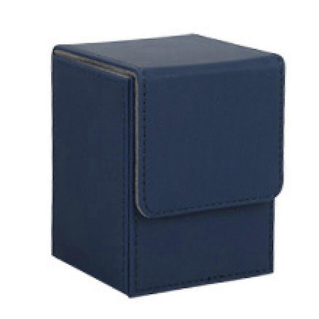 Card Case Deck Box Sleeved Cards Deck Game Box for Yugioh Binders: 100+, Drak Blue