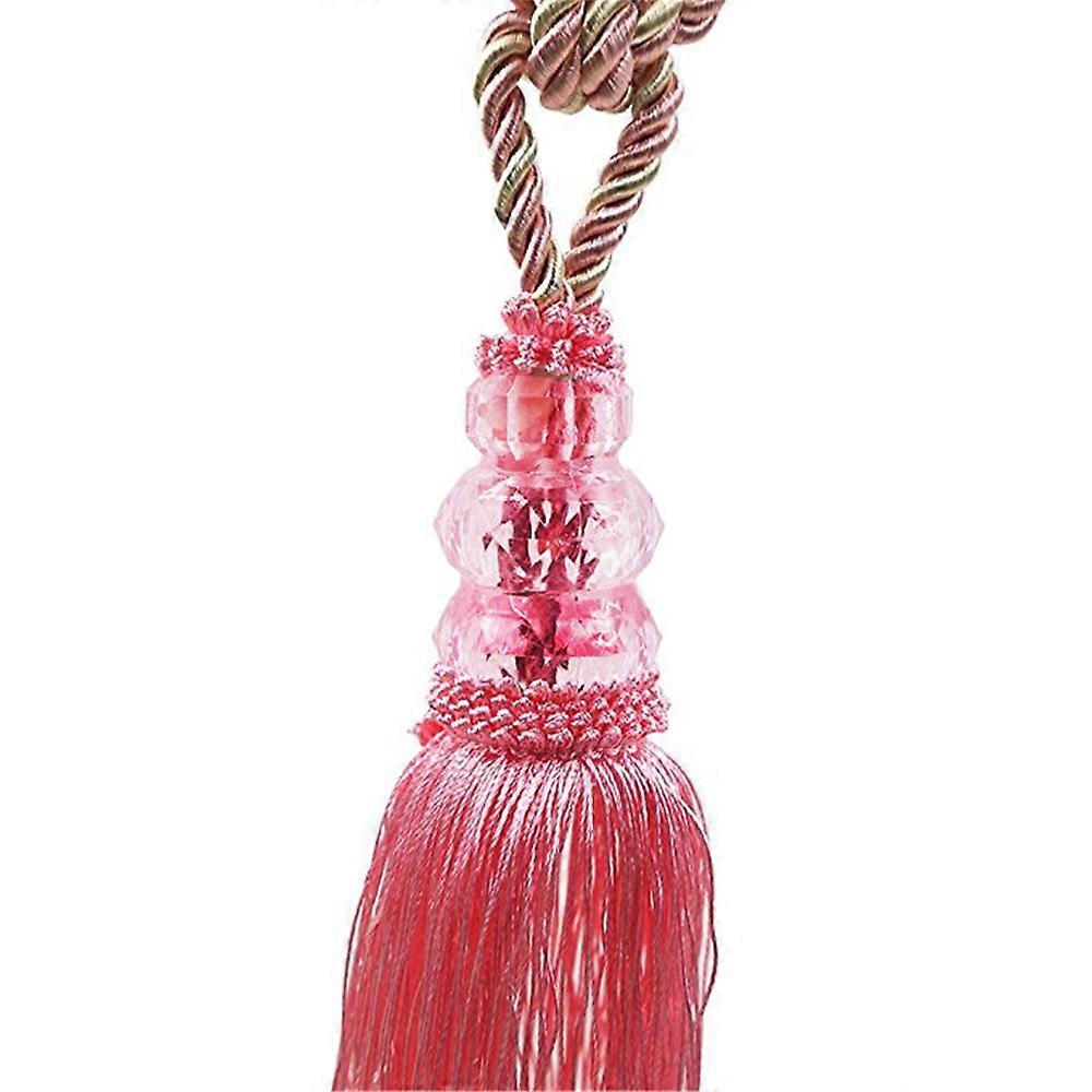 Crystal Beaded Tassels Tieback Curtain Cord Home Textiles Window Treatments