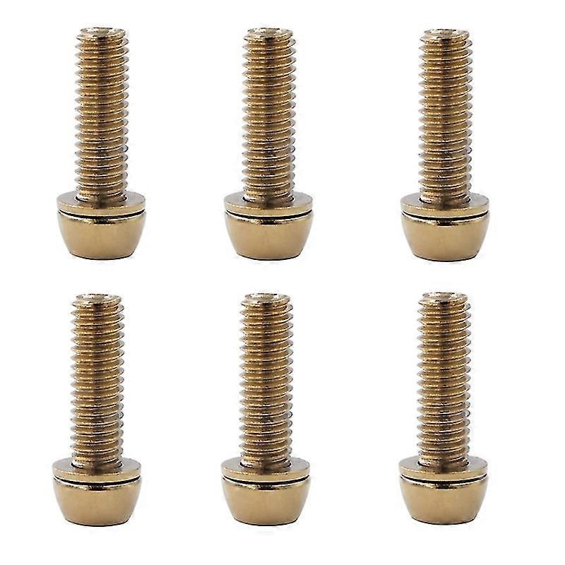 6 Pcs Bicycles Handlebar Screws Colorful Mtb Bike Handle Bar Stem Screws