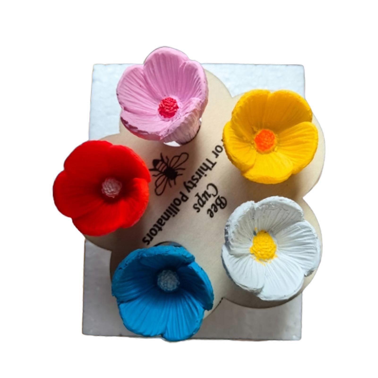 Flower Bees Waterer Hand-made Colorful Bees Feeder for Garden Decoration