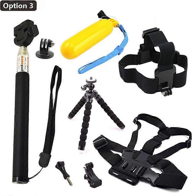 Tripod Accessories For GoPro Hero 10 9 Mount Floating Bobber Selfie Stick For Go Pro 8 7 6 5 4 3 SJ4000 ENEK H9R Camera