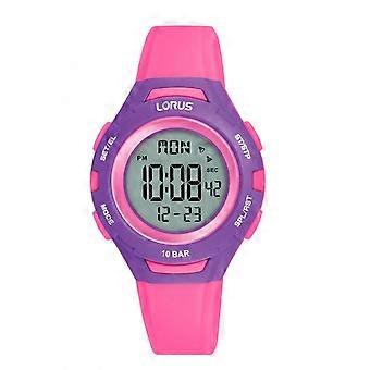 Lorus kids Digital Quartz Watch for Kids with Silicone Bracelet R2395PX9