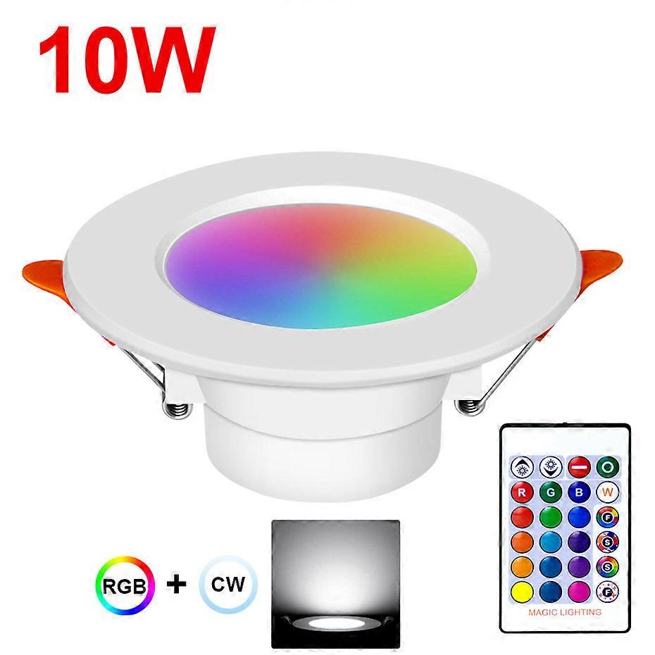 RGBW RGBWW 10W 15W Downlight Led Spot Light 220v 110v With Remote Control Dimmable Ceiling Recessed Colorful Indoor Lighting