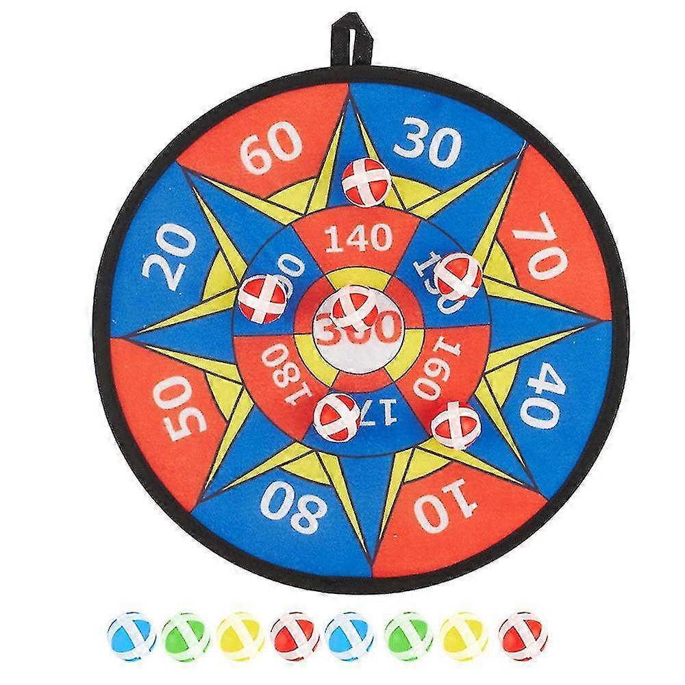 Double-Sided Dart Board Toy for Kids, Target Throw Game