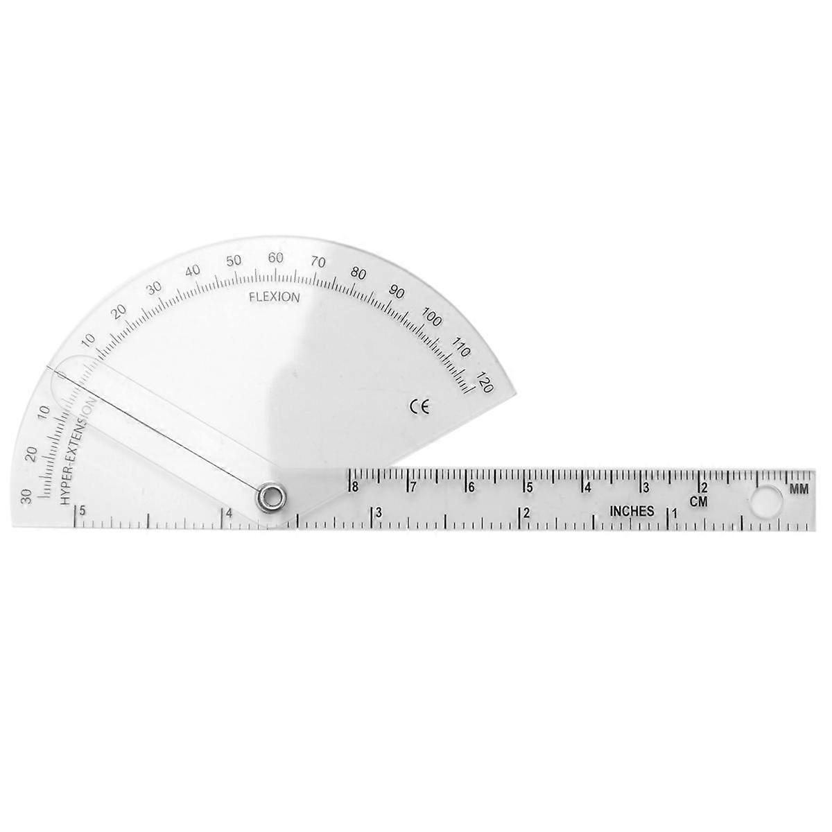 6Pcs Spinal Ruler Spinal Finger Goniometer Protractors Multi-Ruler Angle 180/360 Degree Measuring Tool