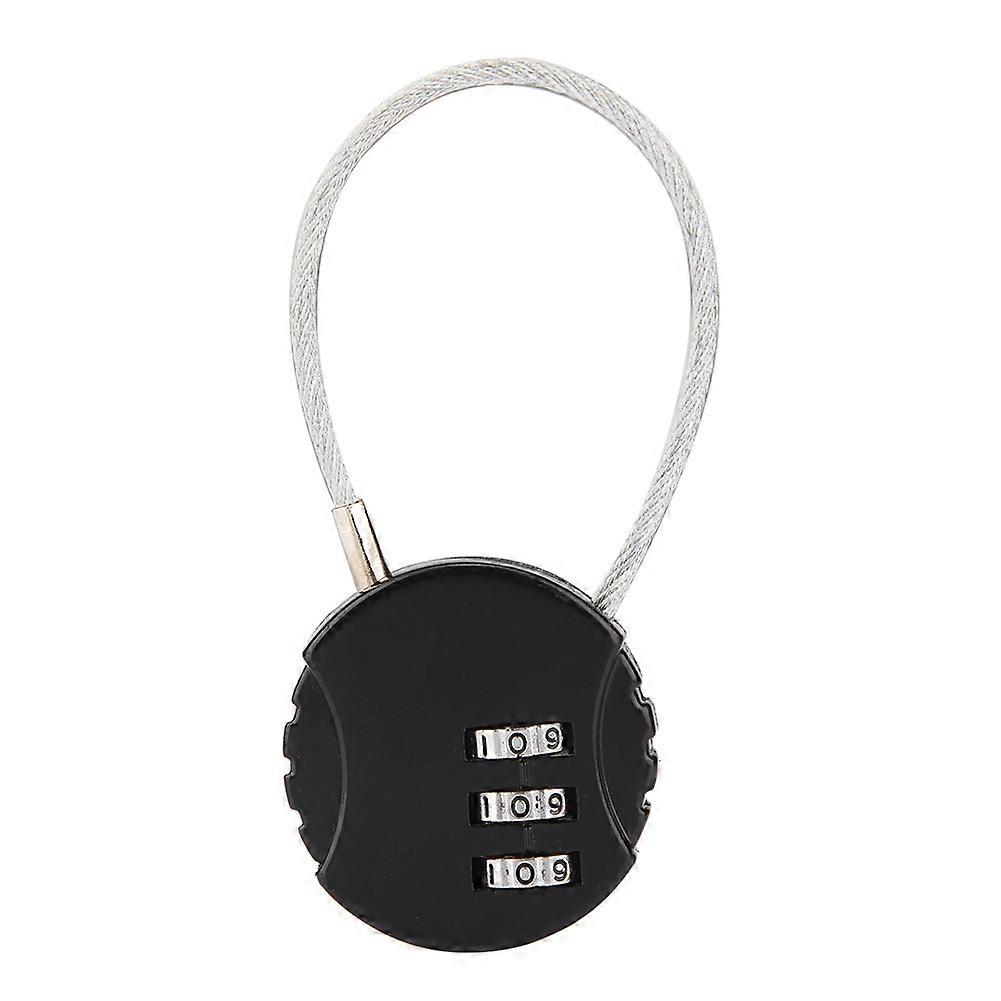 3 Digit Code Combination Suitcase Baggage Zinc Alloy Password Security Coded Lock(Random Color)