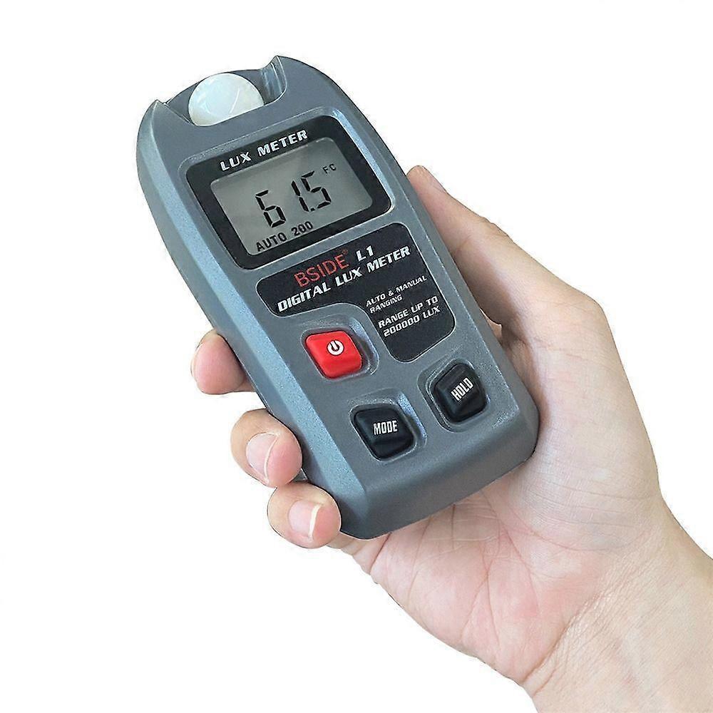 Meter True RMS Lux Tester Digital Light Meter LCD 200K Lux/Fc Photometer