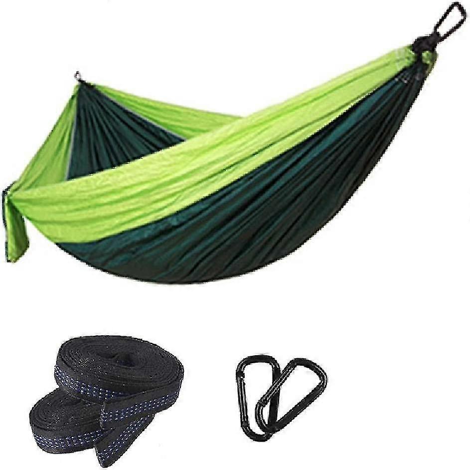 Lightweight Portable Single Double Hammock For Camping, Hiking, Travel, Backpacking - Colorful Nylon Parachute Fabric Hammock Double Hammock Outdoor D