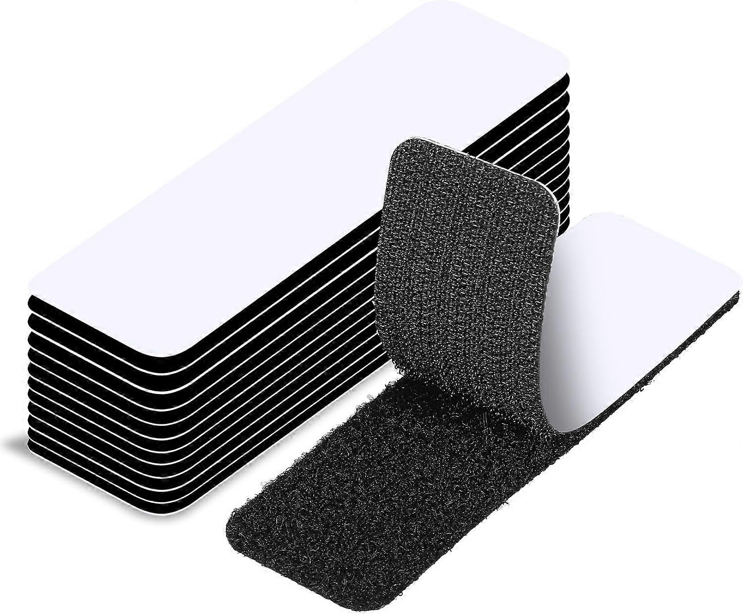 30 Pieces Double Sided Scratch Sticker, 4*6cm Adhesive Scratch Tape Rectangle Scratch Sticker Powerful Double Sided Adhesive Reusable for Home Office