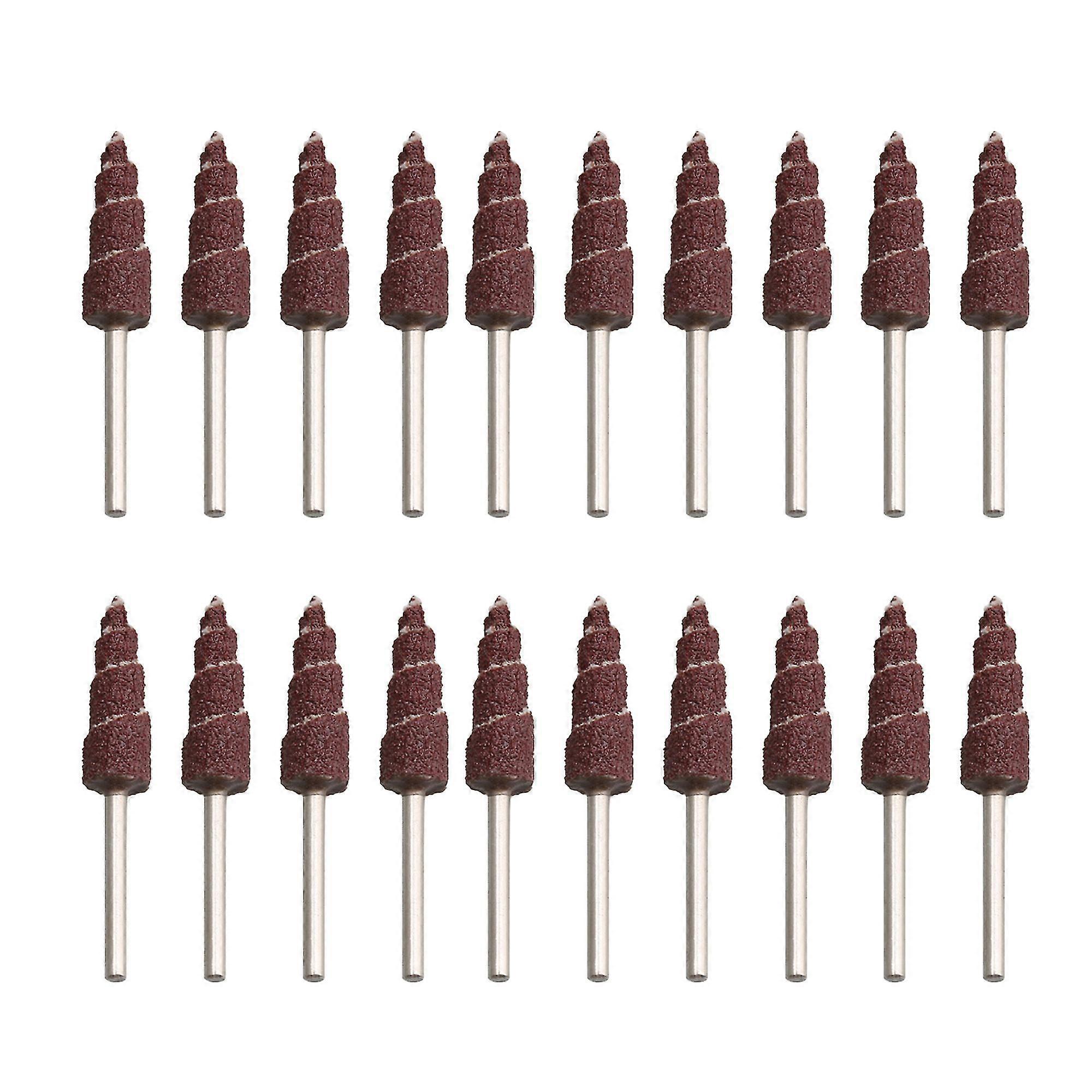 20 × مخروط جلخ رفرف عجلات 80 حصى الرملي تلميع رفرف عجلات الأحمر