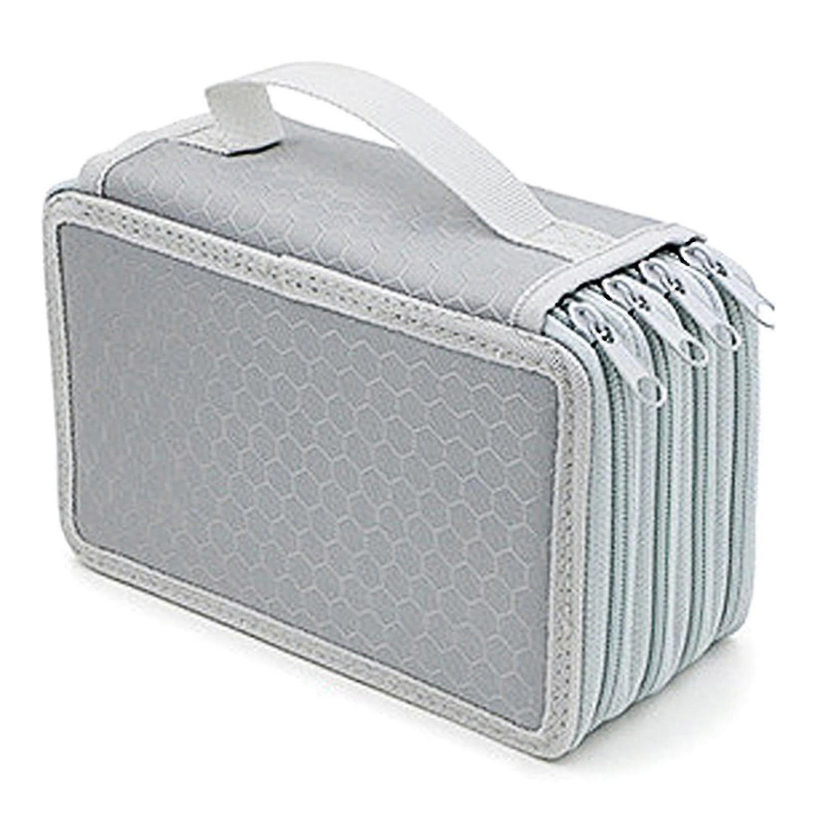4 Layer Pen Storage Box Bag Large Capacity Pencil Case Organizer