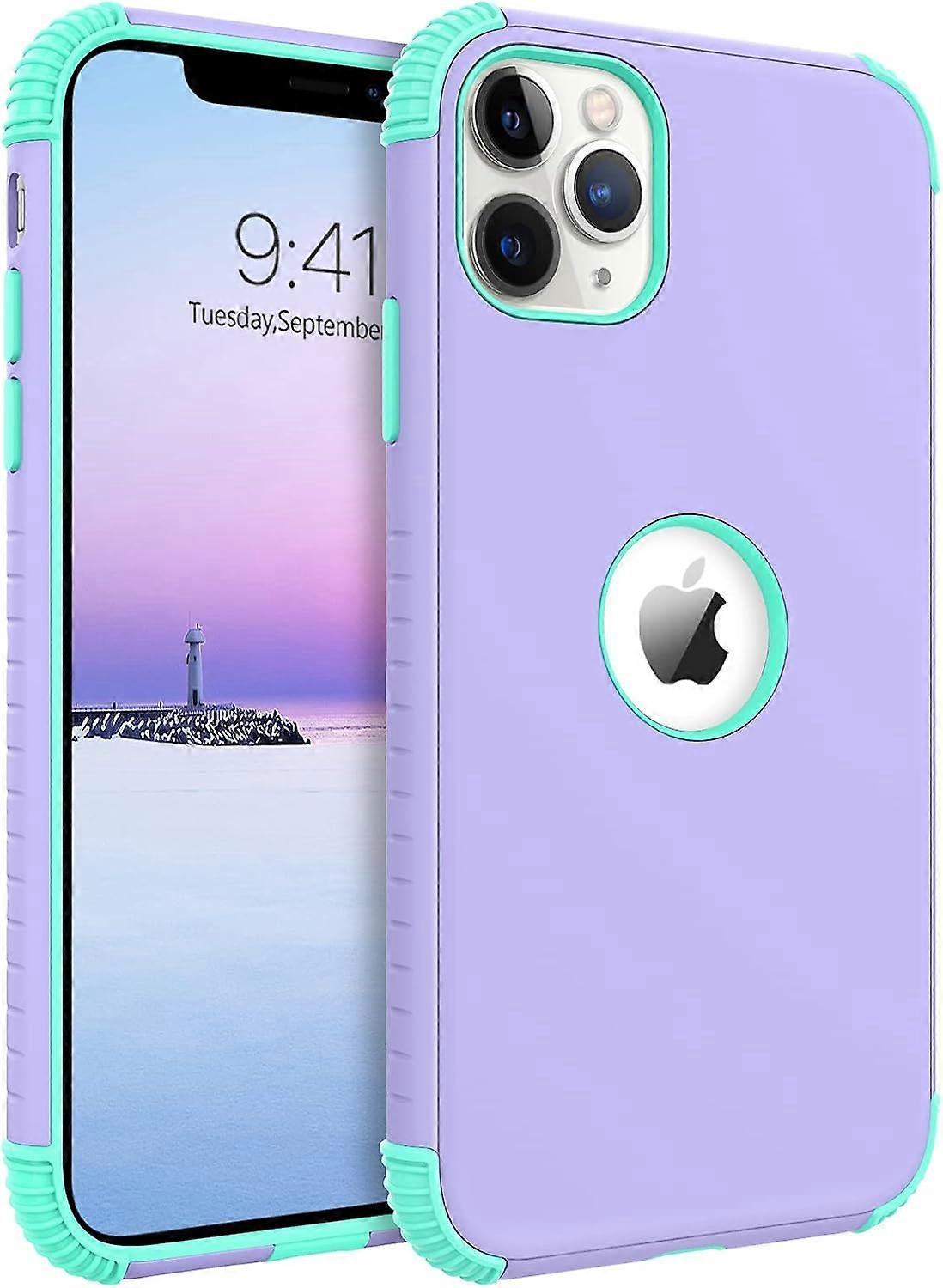 TIANYING iPhone 11 Pro Max Case, 2 in 1 Slim Fit Heavy Duty Rugged Hybrid Shockproof Soft TPU Bumper Hard PC Protective Girls Women Boy Men Case Cover