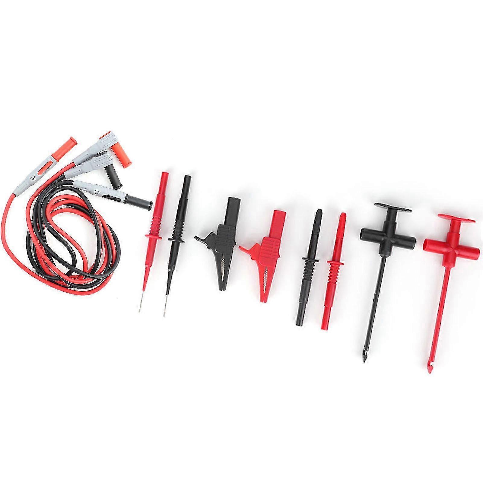 Multimeter Test Lead Kit with Probes and Clips for Electronic Testing