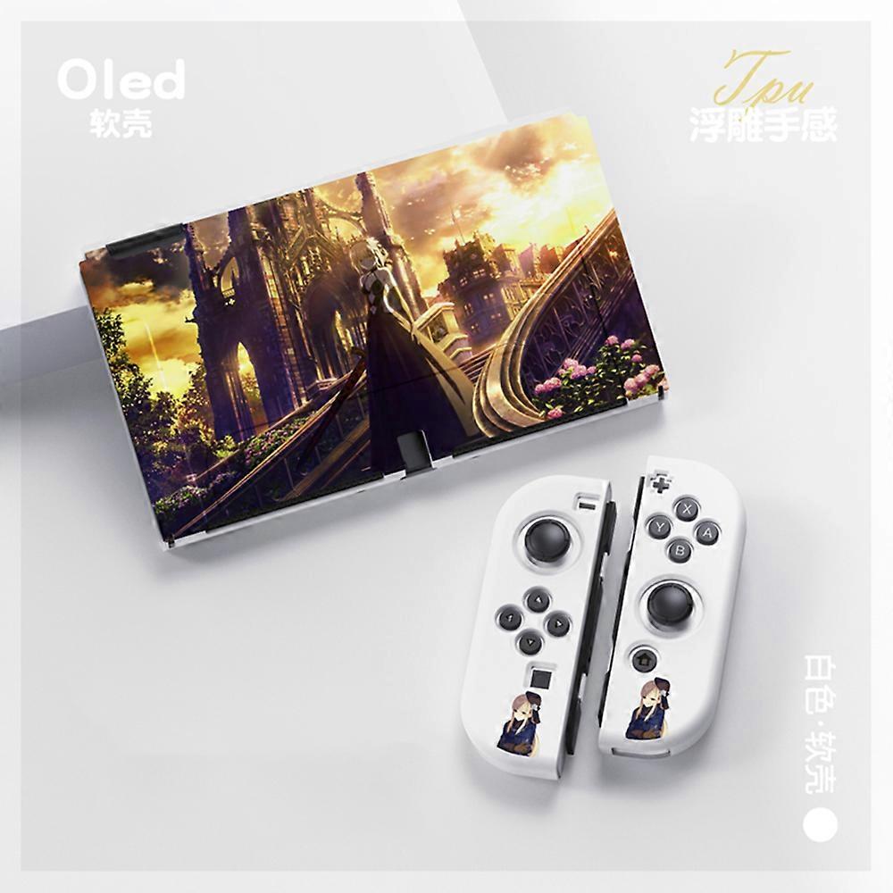 Multicolors Protective Case For Nintendo Switch OLED Game Console NS s Controller Shell TPU Protective Cover Accessories