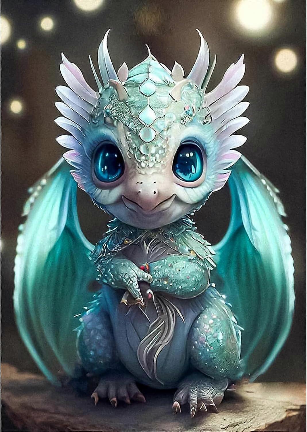 5D diamantmaleri 30x40cm Dragon M