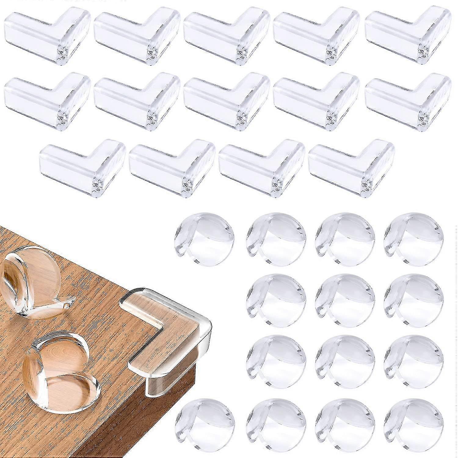 14Pcs Corner Protection And Edge Protection, For Table And Furniture Corners, Child