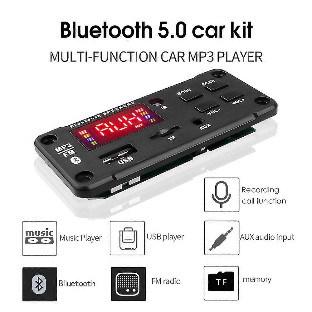 2*25W Bluetooth Handsfree MP3 Player Amplifier Module WMA Decoder Board USB TF FM Radio Car Speaker Wireless Audio Receive Kit