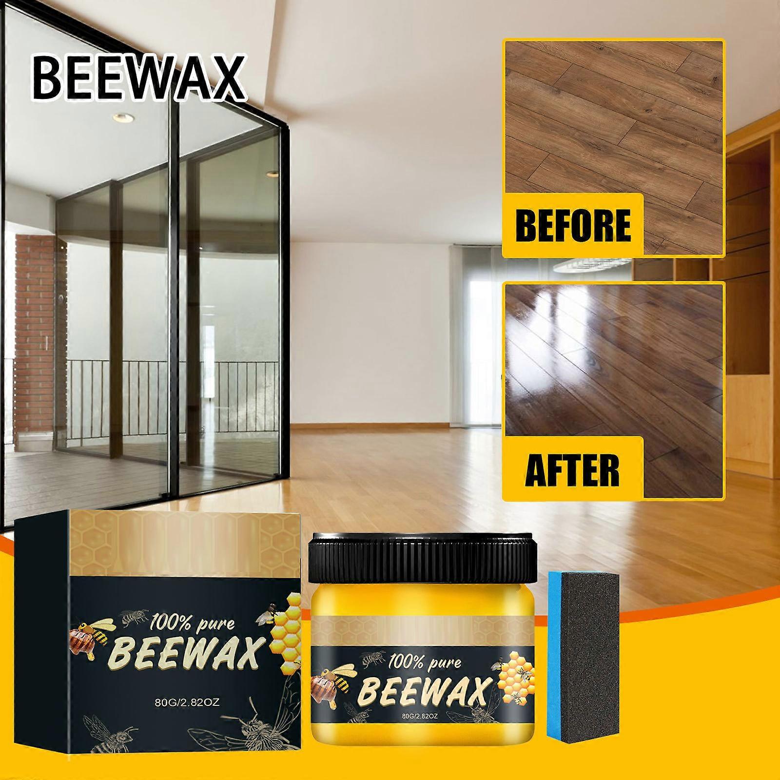 Wood Seasoning Beewax, Multipurpose Beeswax Furniture Polish Bee Wax For Floor Table Chair Cabinet Care, Anti-Cracking