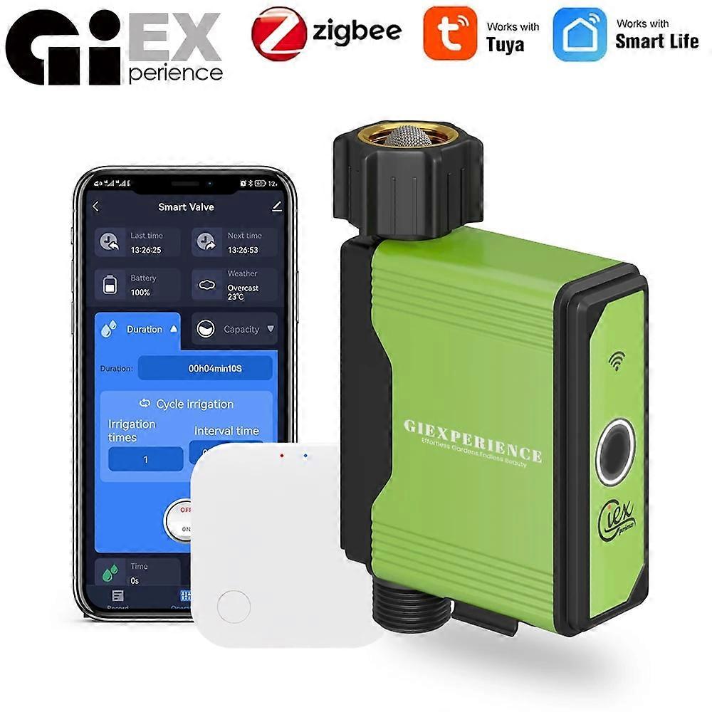 Water Timers 2024 NEW ZIGBEE WIFI Garden Watering Timer Smart Sprinkler Drip Irrigation System Built-in Water Flow Recorder Controller TUYA