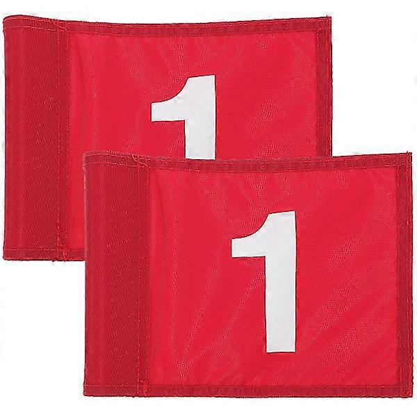 2pcs Numbered Golfs Flags Target Golfing Flags Golfing Target Flags Golfs Training Flags