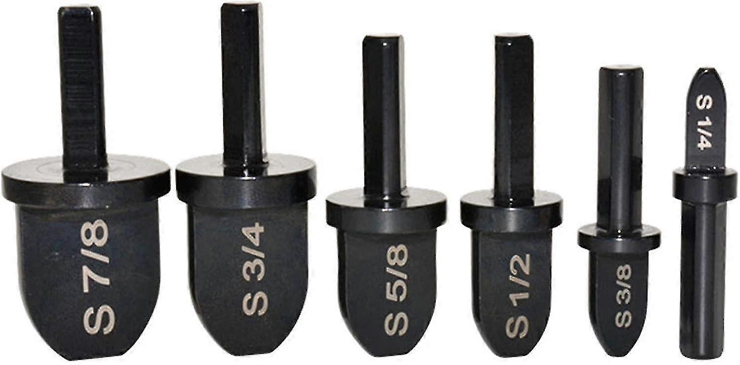 6pcs Crimping Tool Drill Bits Set, con 7/8", 3/4", 5/8", 1/2", Bit 3/8", 1/4"