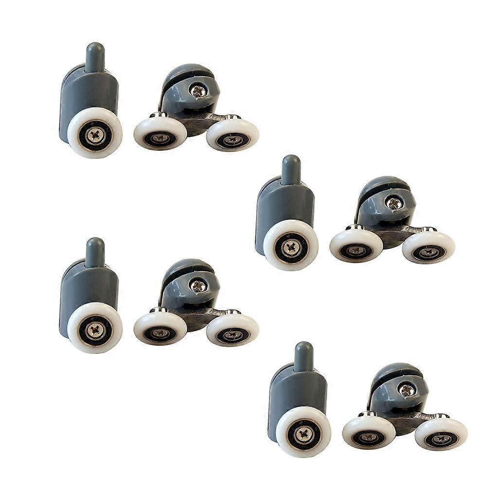 8 Pack Smooth Shower Door Runners Replacement 4 Upper Rollers 4 Bottom Rollers