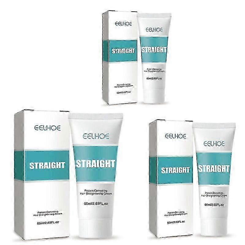 1-3pcsプロテイン補正縮毛矯正クリームスムースストレートヘアケア60ml