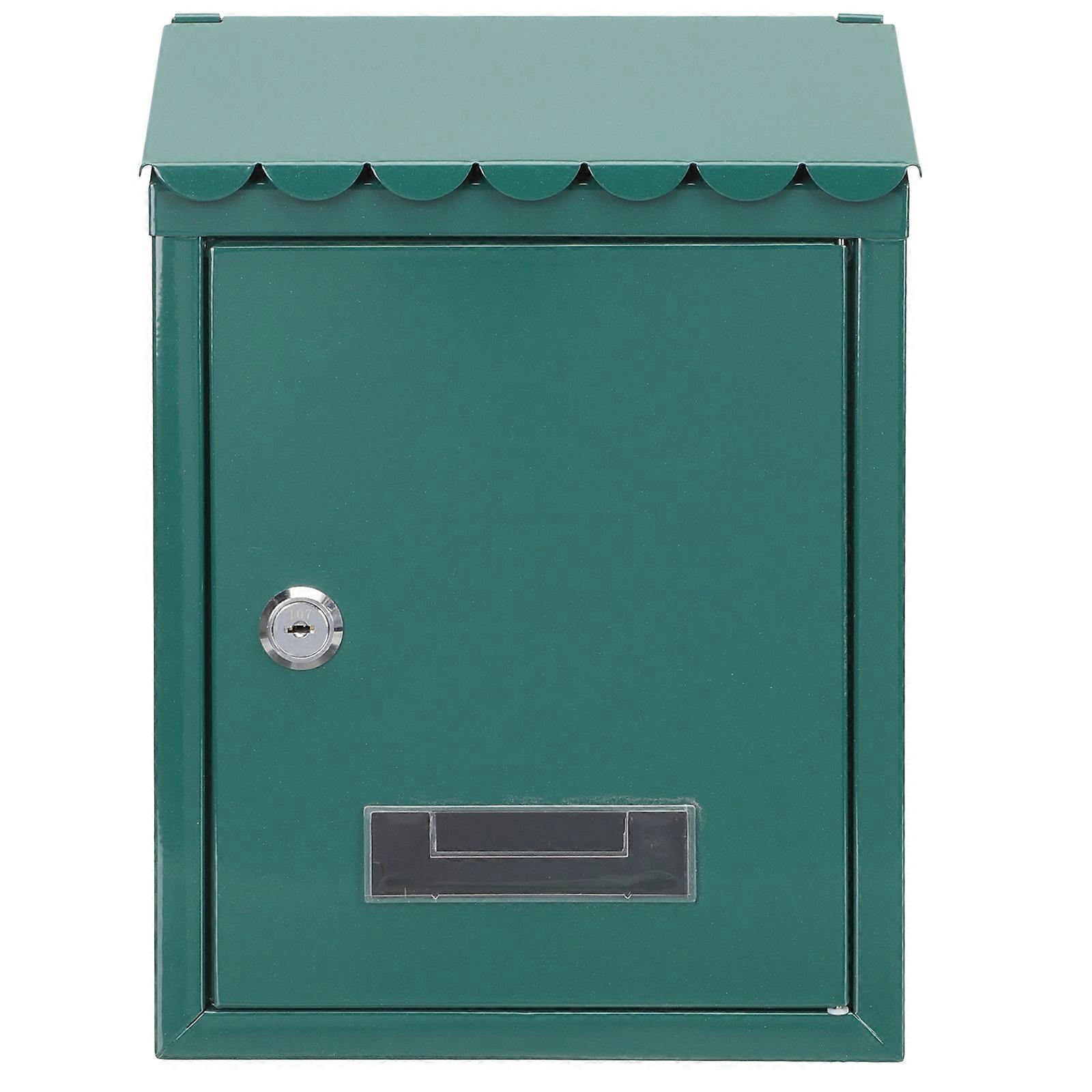 صندوق بريد مثبت على الحائط صندوق بريد معدني صندوق بريد معدني قابل للقفل خارج صندوق بريد عتيق