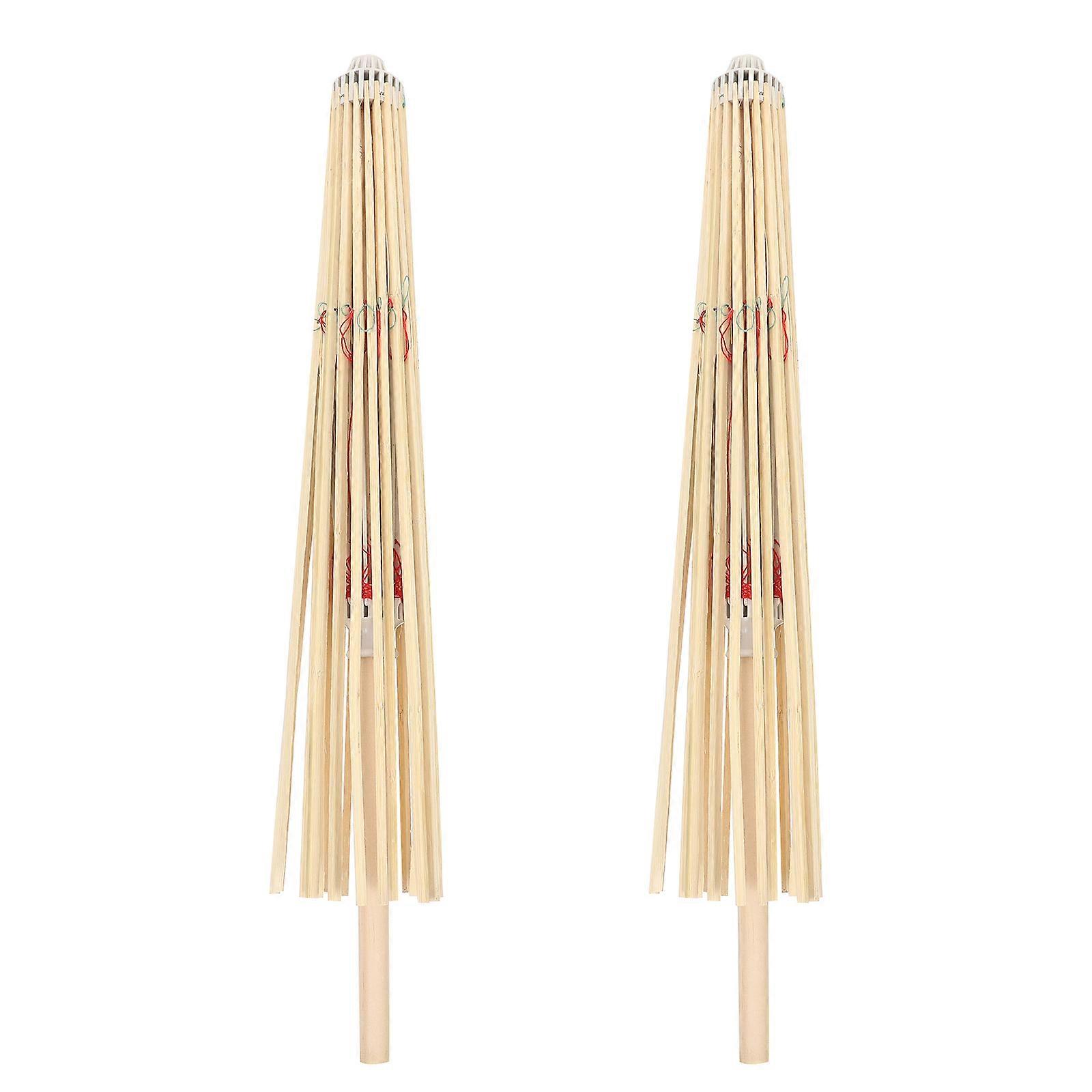 2Pcs Oiled Paper Umbrella Stands Classical Umbrellas Racks Small Paper Umbrellas Racks