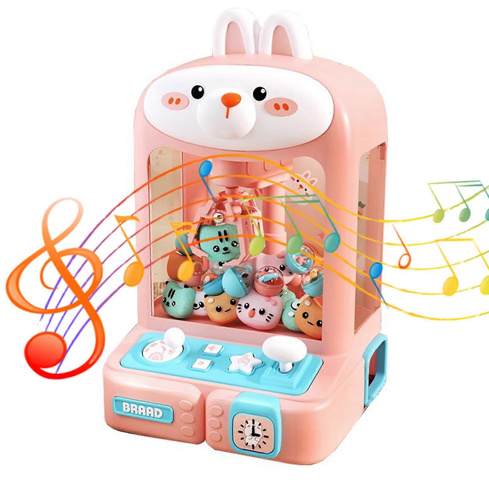 2023 Wholesale Claw Machine Arcade Game with 10 Mini Plush Animals Electronic Small Toys Mini