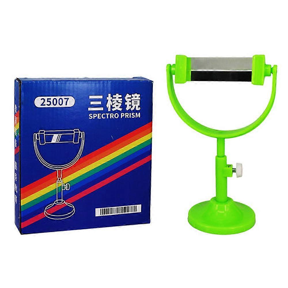 2023 New Rainbow Prism with Stand - Optical Glass Triangular Prism for Science Experiments, Photography Effects and Education