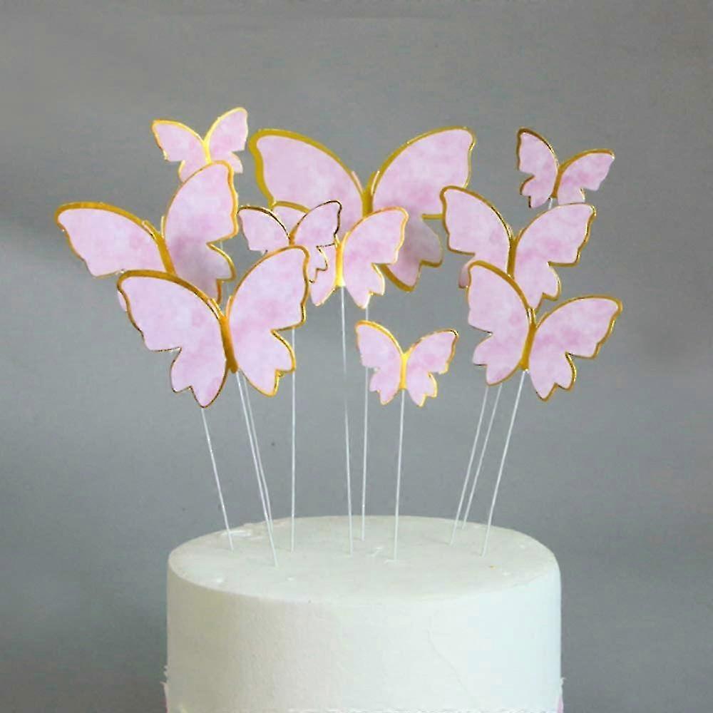 Decorazioni Torta 3D Farfalle - 13 Pezzi, Cake Topper Per Compleanni, Matrimoni, Feste A Tema - Foto 2