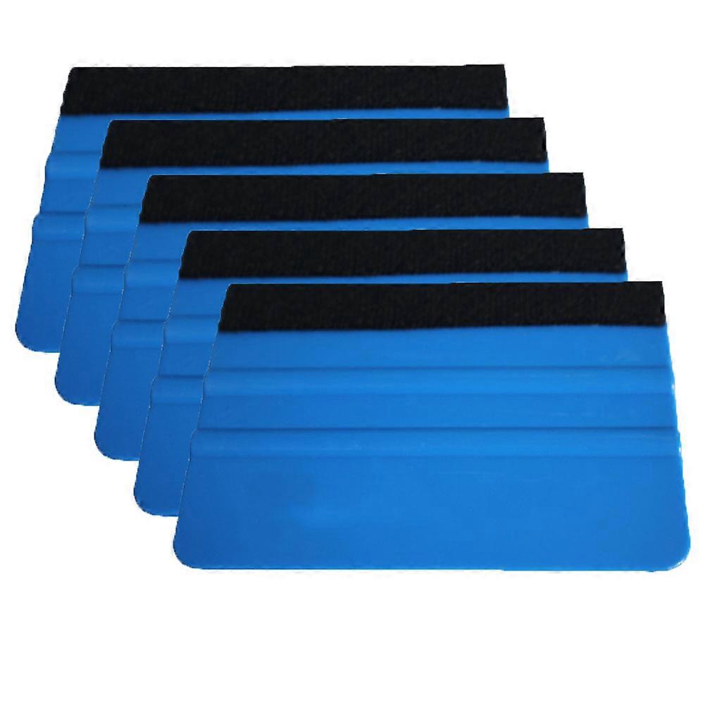 5Pcs Car Vehicles Wrapping Vinyl Tools Squeegee Thick Felt Scraper Applicator TSUNDEAU