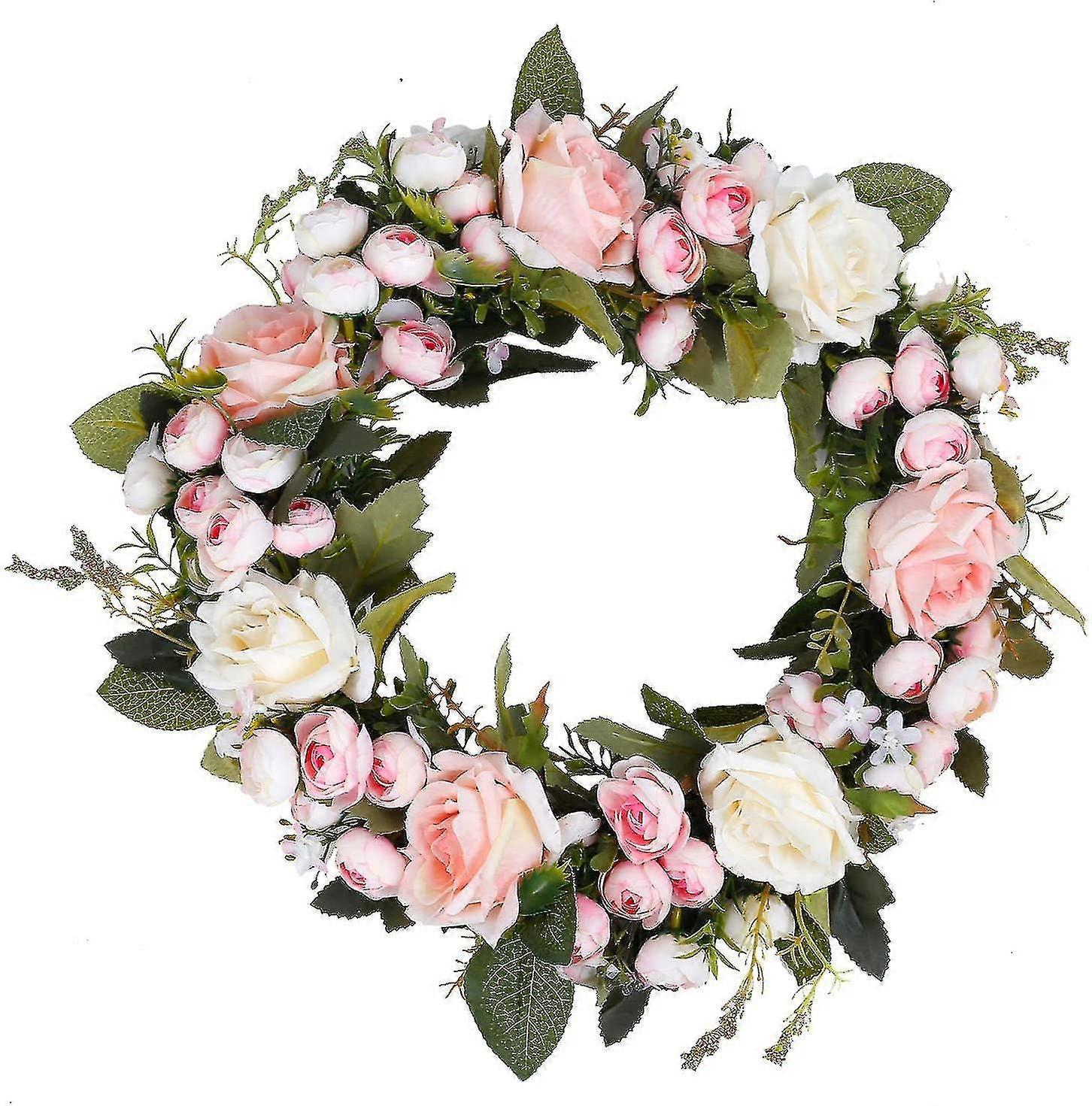 Artificial Flower Front Door Wreath Home Decor