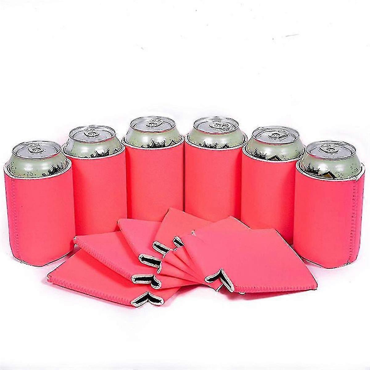 Lot de 6 manchons de refroidissement vierges en néoprène pour canettes de bière