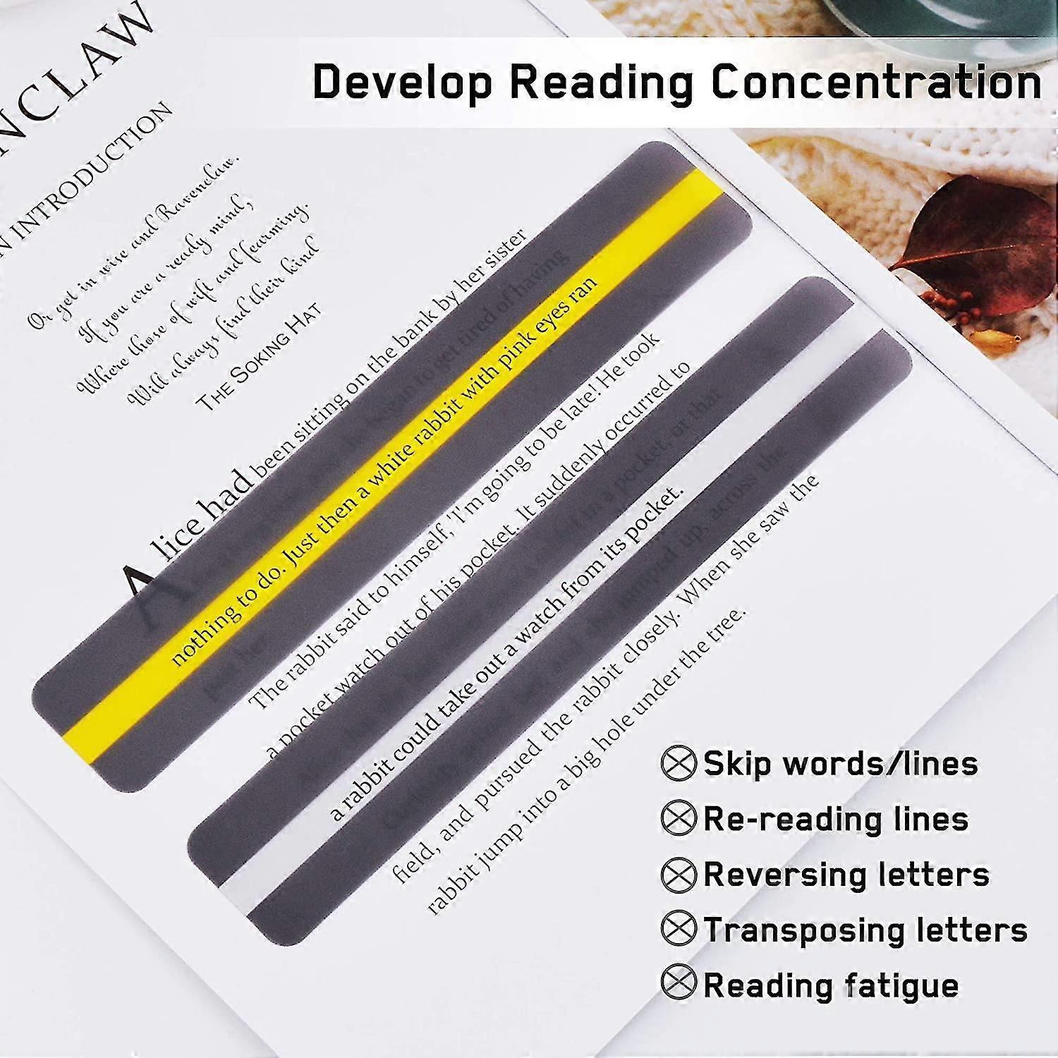 New product,Auspicious-dyslexia Guided Reading Ruler, Colored Highlight Reading Strips,for Teacher To Guide